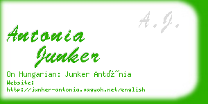 antonia junker business card